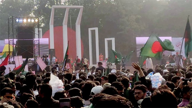 ‘মার্চ ফর ইউনিটিতে’ গণহত্যার বিচার চাইলেন সারজিস আলম